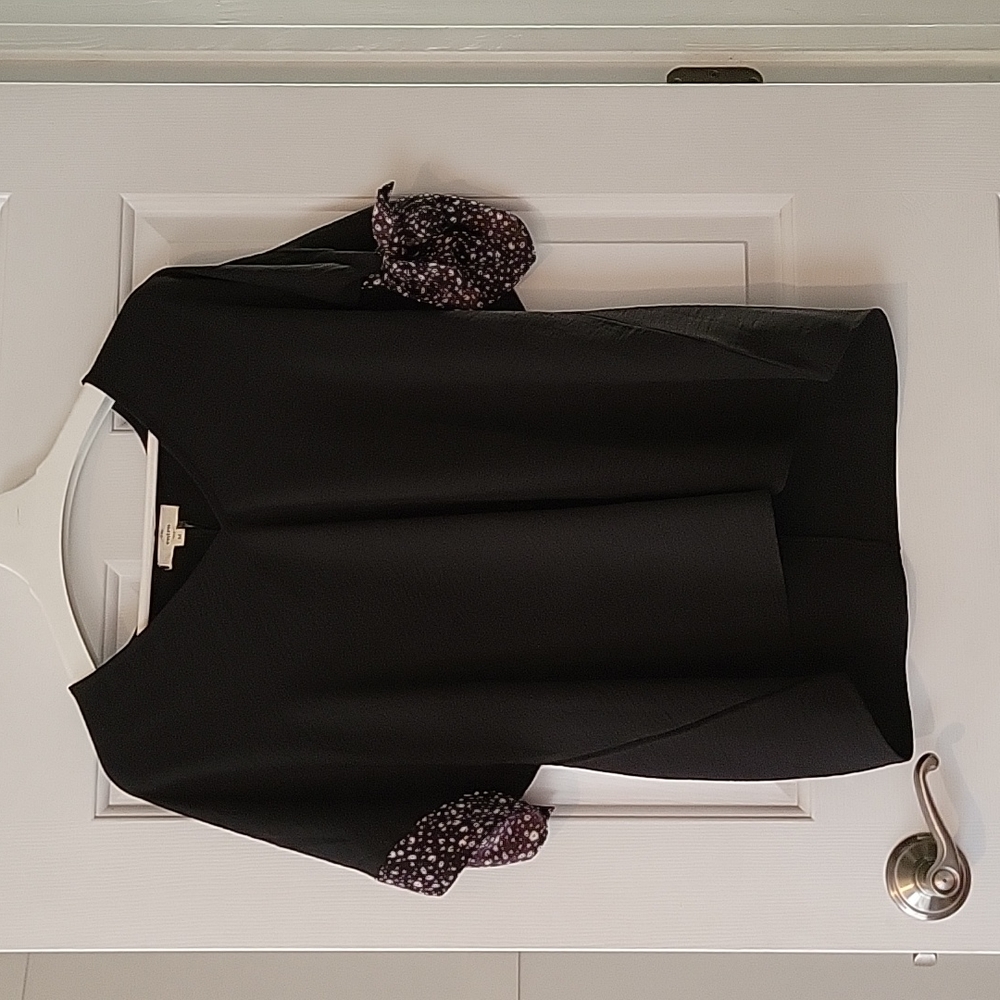 Black and white blouse